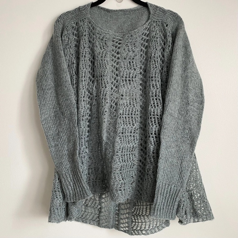 GRACE & LACE Crochet Top Boho Festival Beachy Sweater